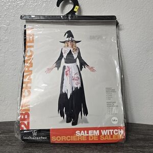 InCharacter Women's Salem Witch Costume - Black and White